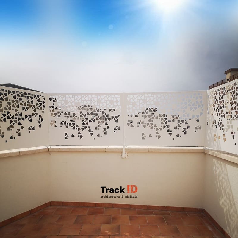 Ringhiera in acciaio design minimal